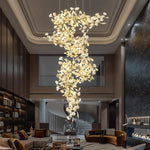 Ginkgo Leaf Cluster Chandelier
