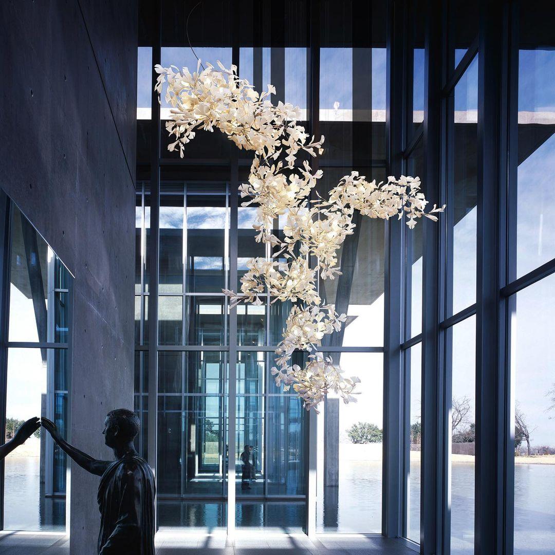 Ginkgo Leaf Cluster Chandelier