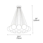 Glass Cluster Chandelier