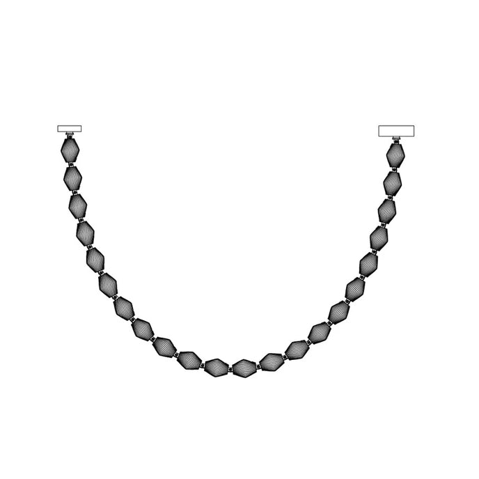 Glass Chain Chandelier