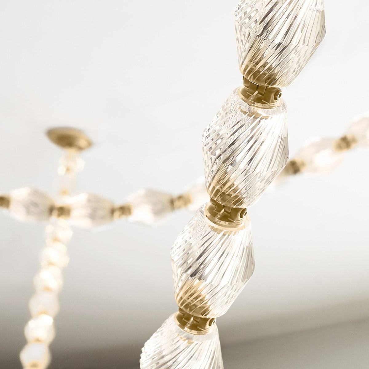 Glass Chain Chandelier