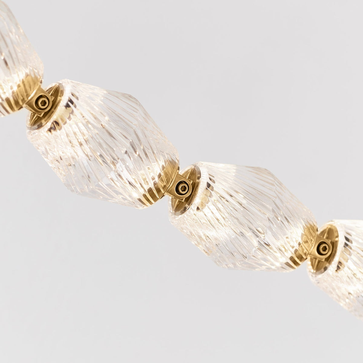 Glass Chain Chandelier