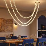 Glass Chain Chandelier