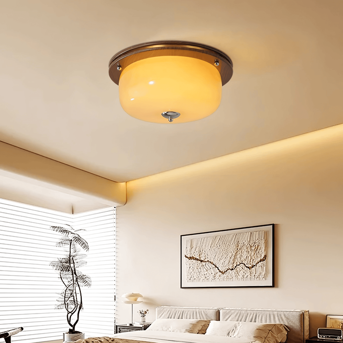 Glass Dome Ceiling Light