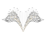 Glass Feathers Flying Chandelier