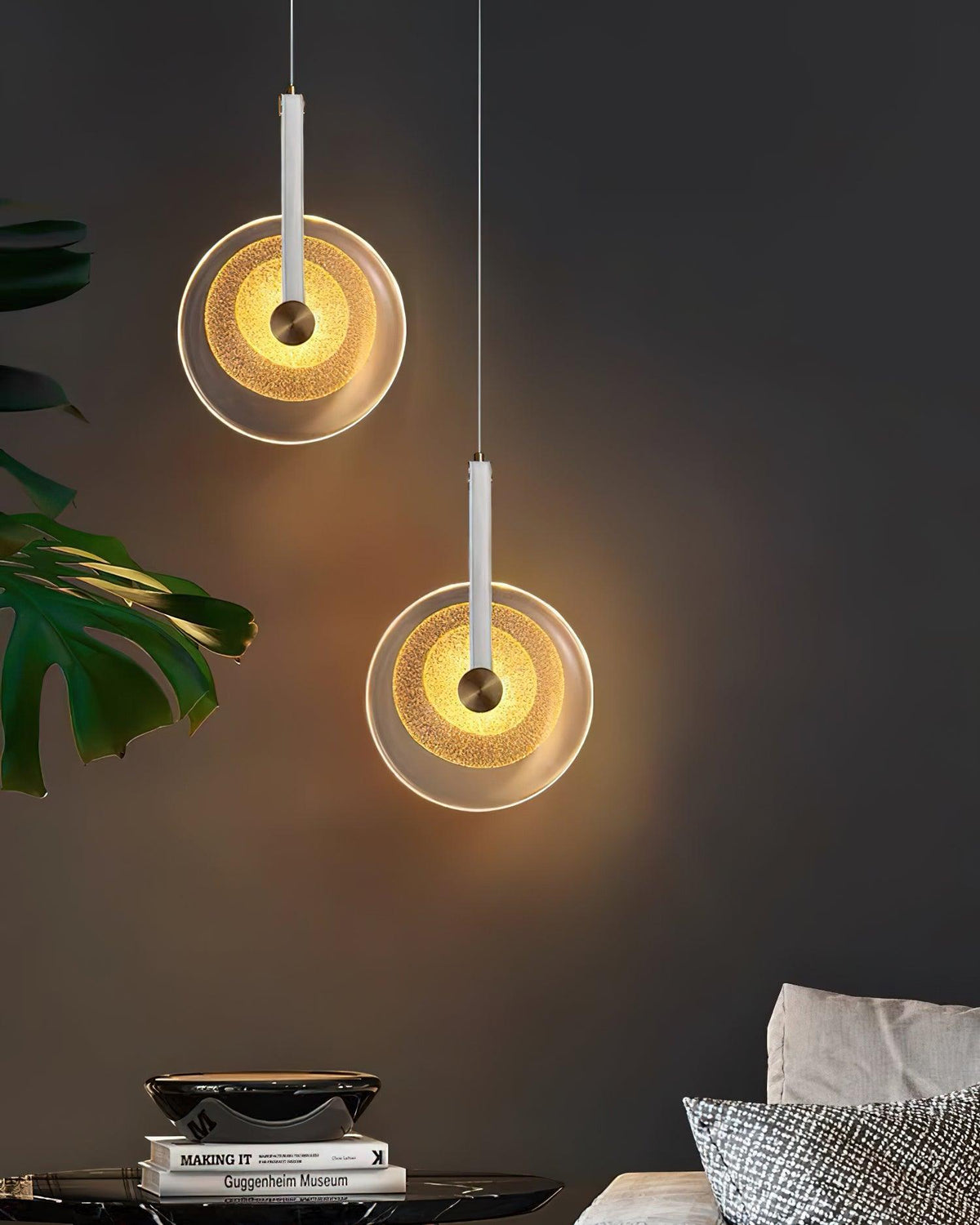 Glass Light Sheet Pendant Light