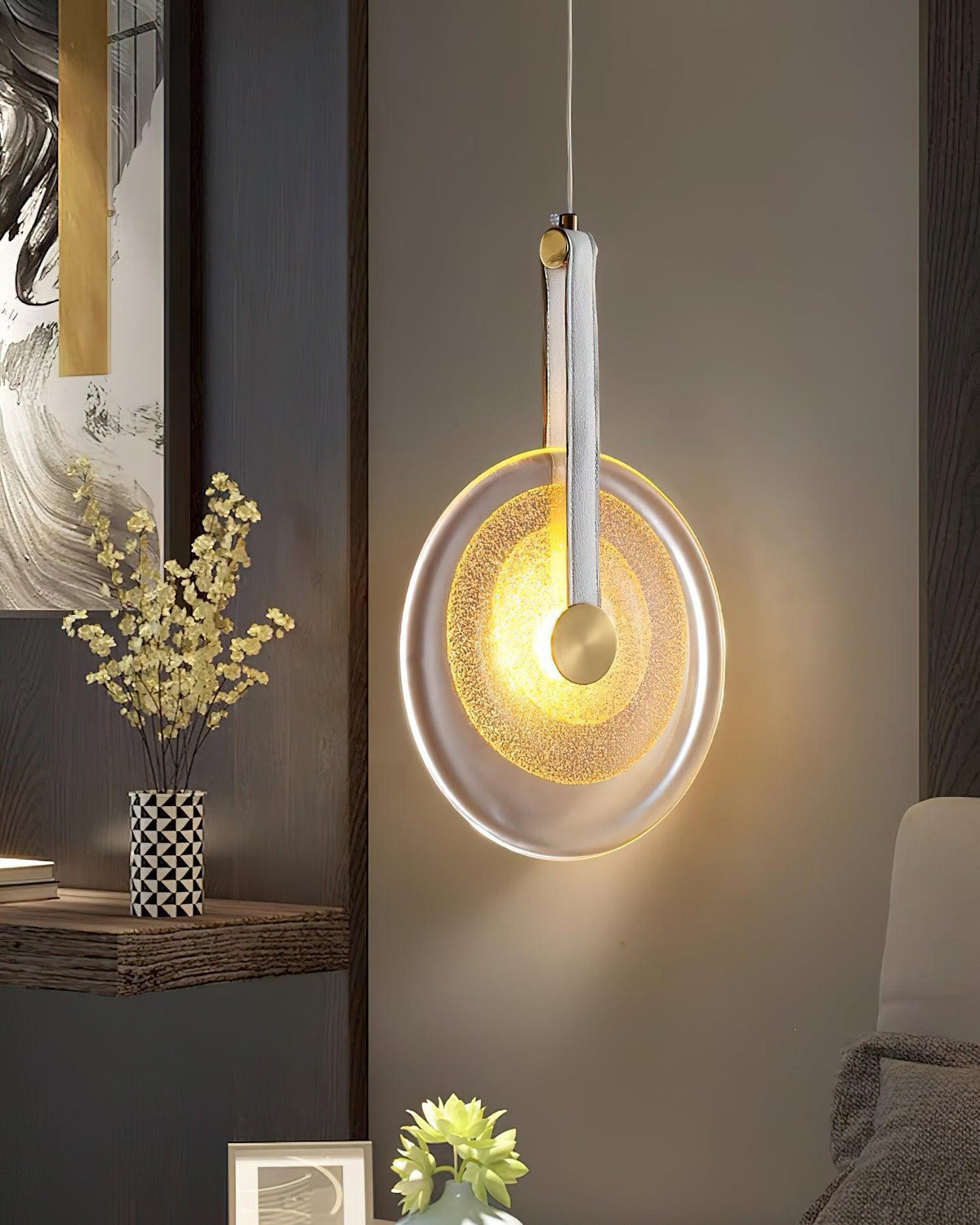 Glass Light Sheet Pendant Light