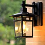 Glass LED Waterproof Retro Outdoor Wall Lamp Wall Sconce Lighting without Bulb