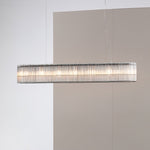 Glass Tube Ring Chandelier