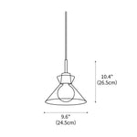 Glass Wood Pendant Light