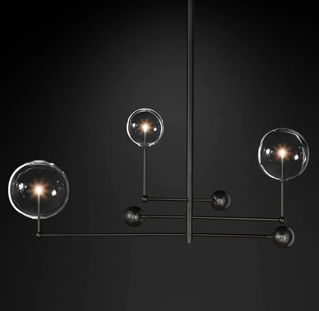 Glass Globe Mobile Chandelie