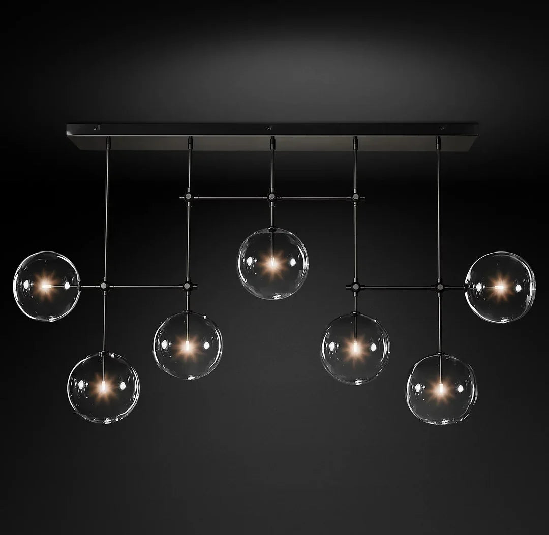 Glass Globe Mobile Chandelie