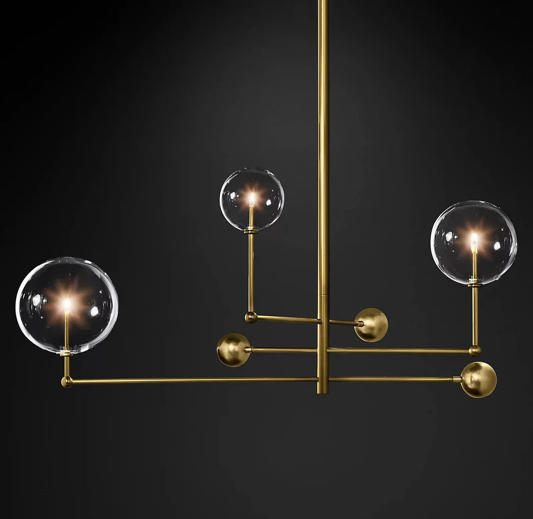 Glass Globe Mobile Chandelie