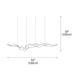 Gold Ribbon Chandelier