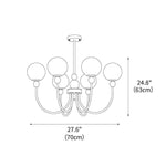 Golden Globe Chandelier