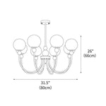 Golden Globe Chandelier