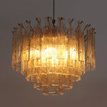 Golden Amber Murano Glass Chandelier