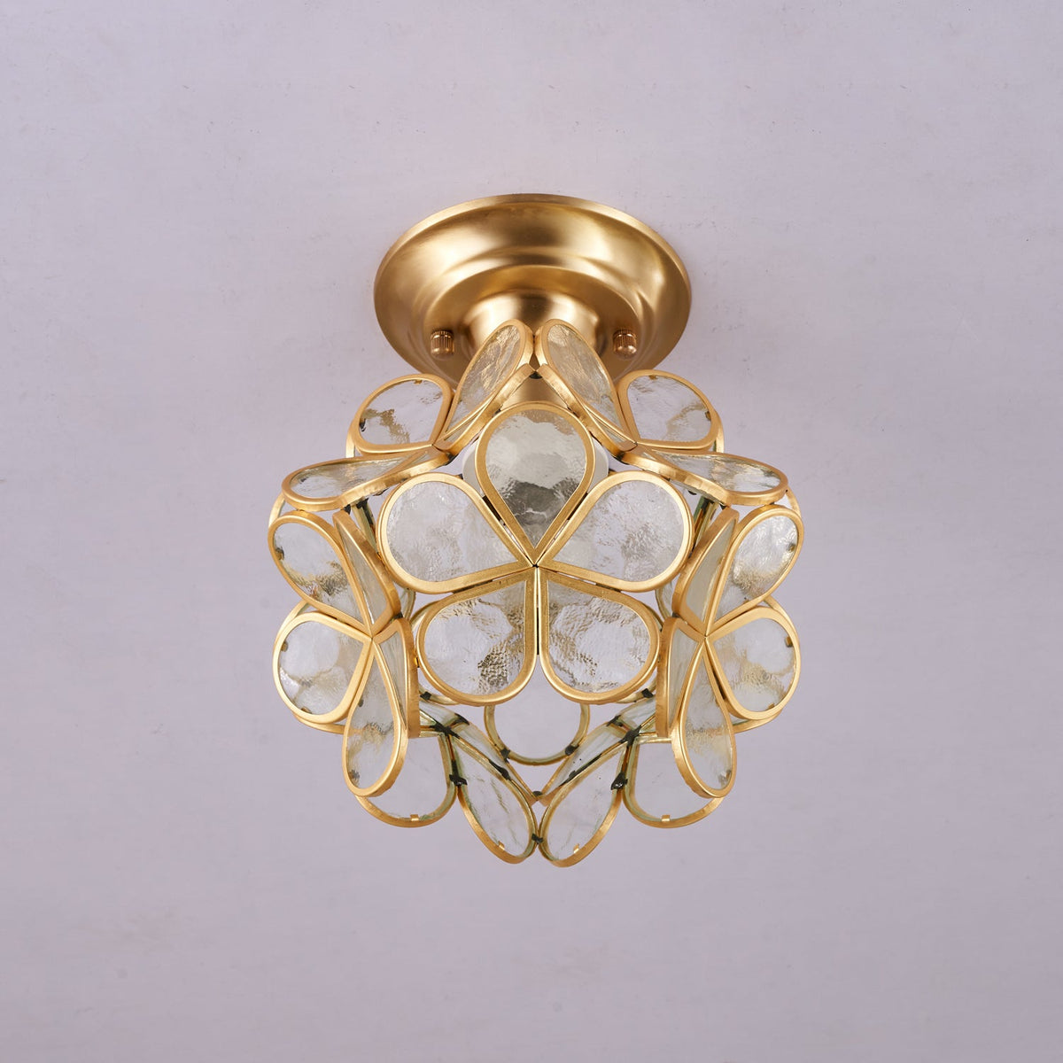 Golden Bloom Ceiling Light