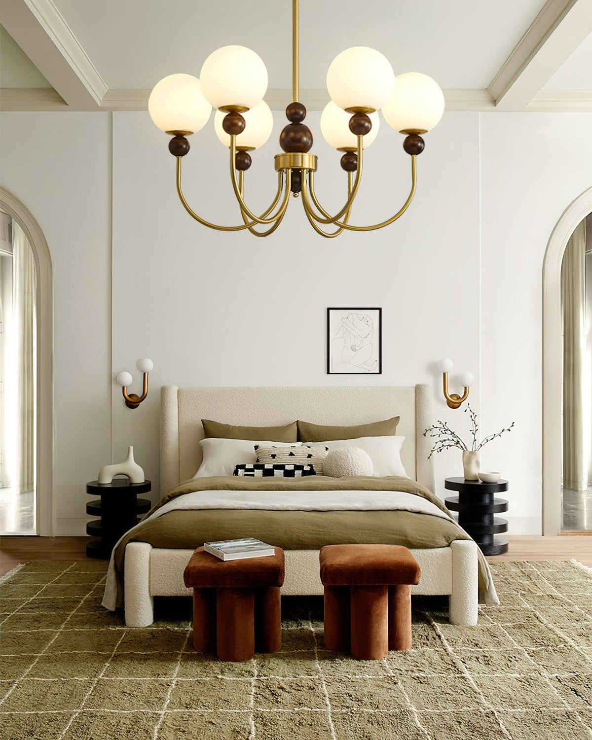 Golden Globe Chandelier