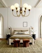 Golden Globe Chandelier