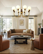 Golden Globe Chandelier