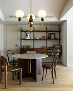 Golden Globe Chandelier