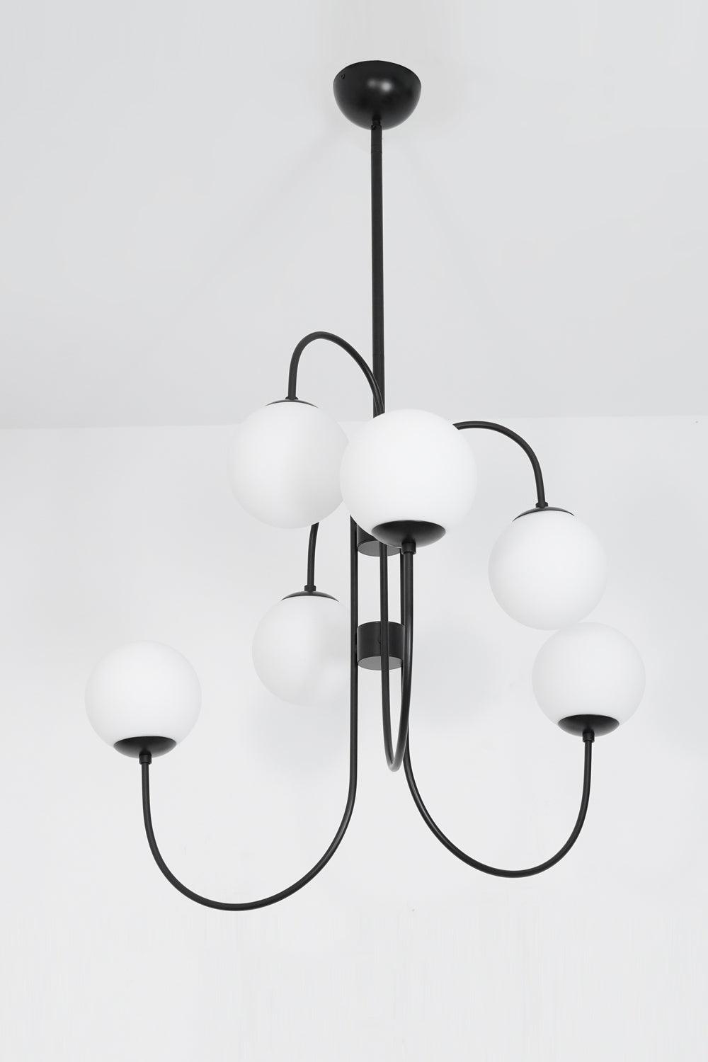 Gooseneck Chandelier 30"