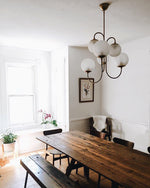 Gooseneck Chandelier 30"