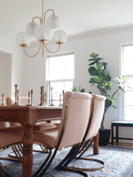 Gooseneck Chandelier 30"