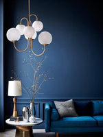 Gooseneck Chandelier 30"