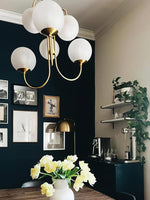 Gooseneck Chandelier 30"