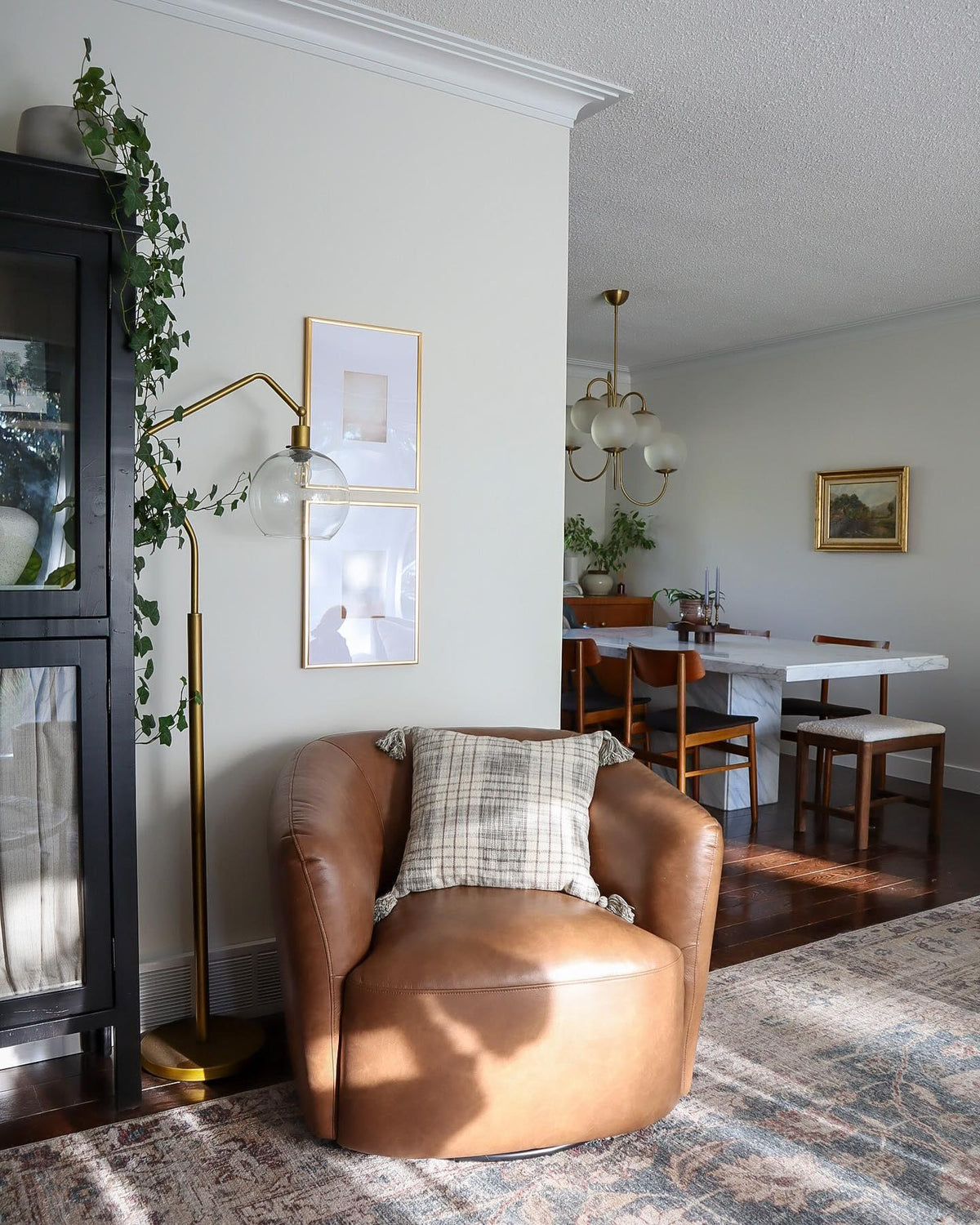 Gooseneck Chandelier 30"