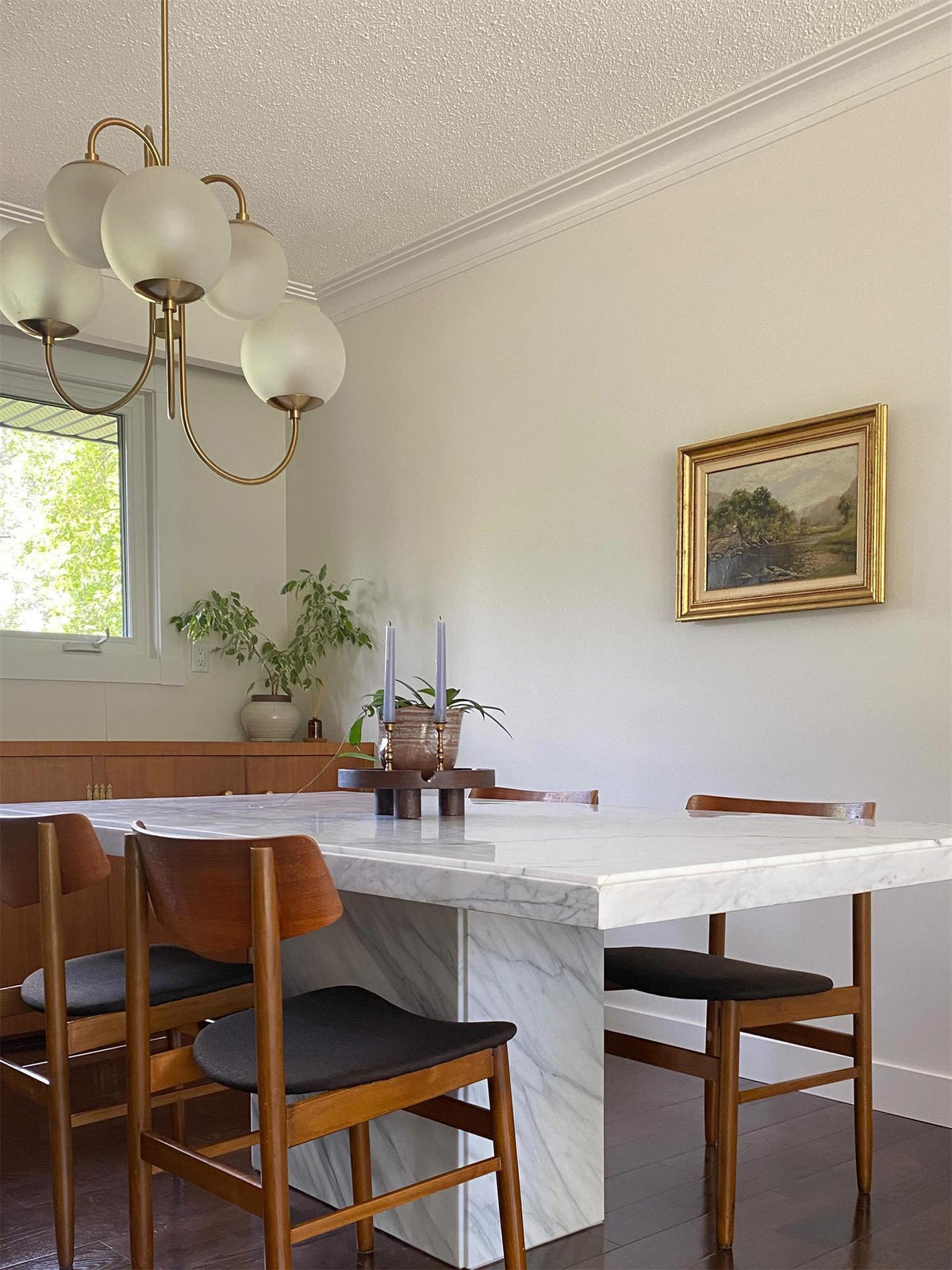 Gooseneck Chandelier 30"