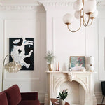 Gooseneck Chandelier 30"