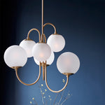 Gooseneck Chandelier 30"