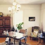 Gooseneck Chandelier 30"