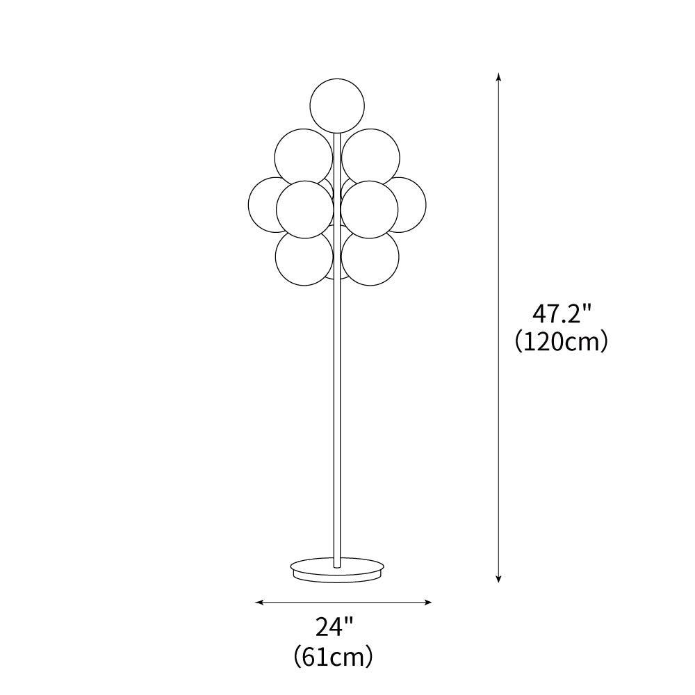 Grape Floor Lamp 24"