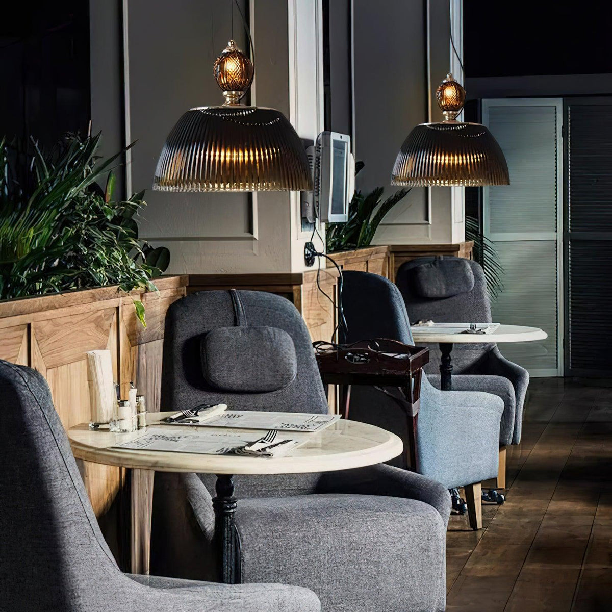 Green Glass Bowl Pendant Lamp 12.6″