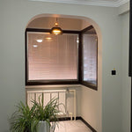 Green Glass Bowl Pendant Lamp 12.6″