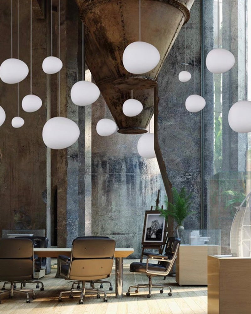 Gregg Stone Shape Glass Pendant Light