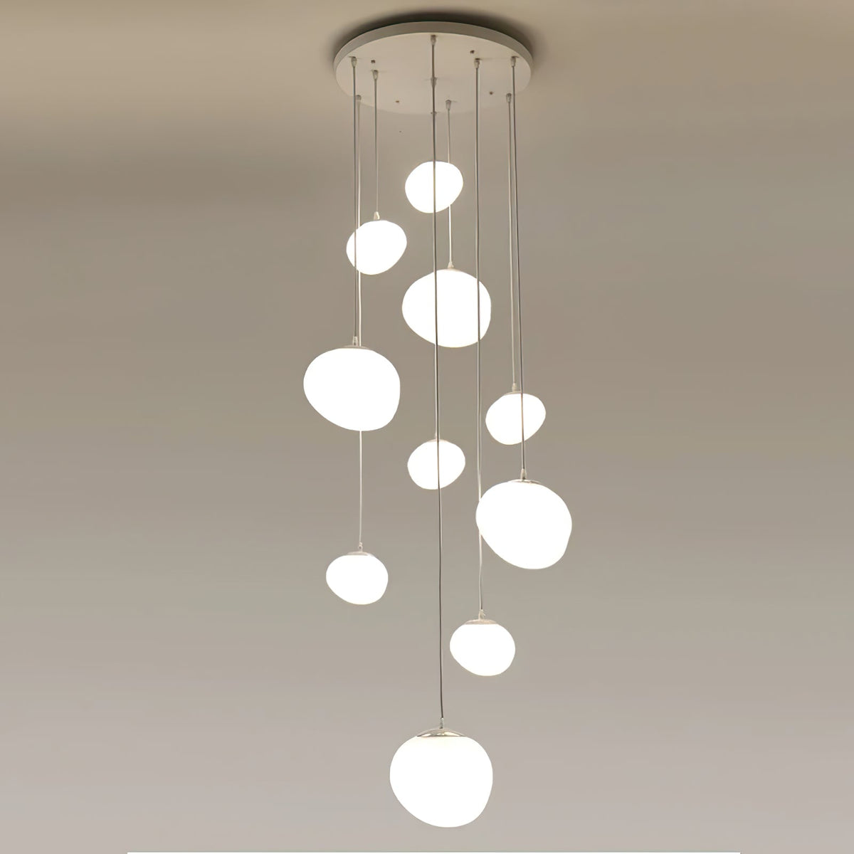 Gregg Stone Shape Glass Pendant Light