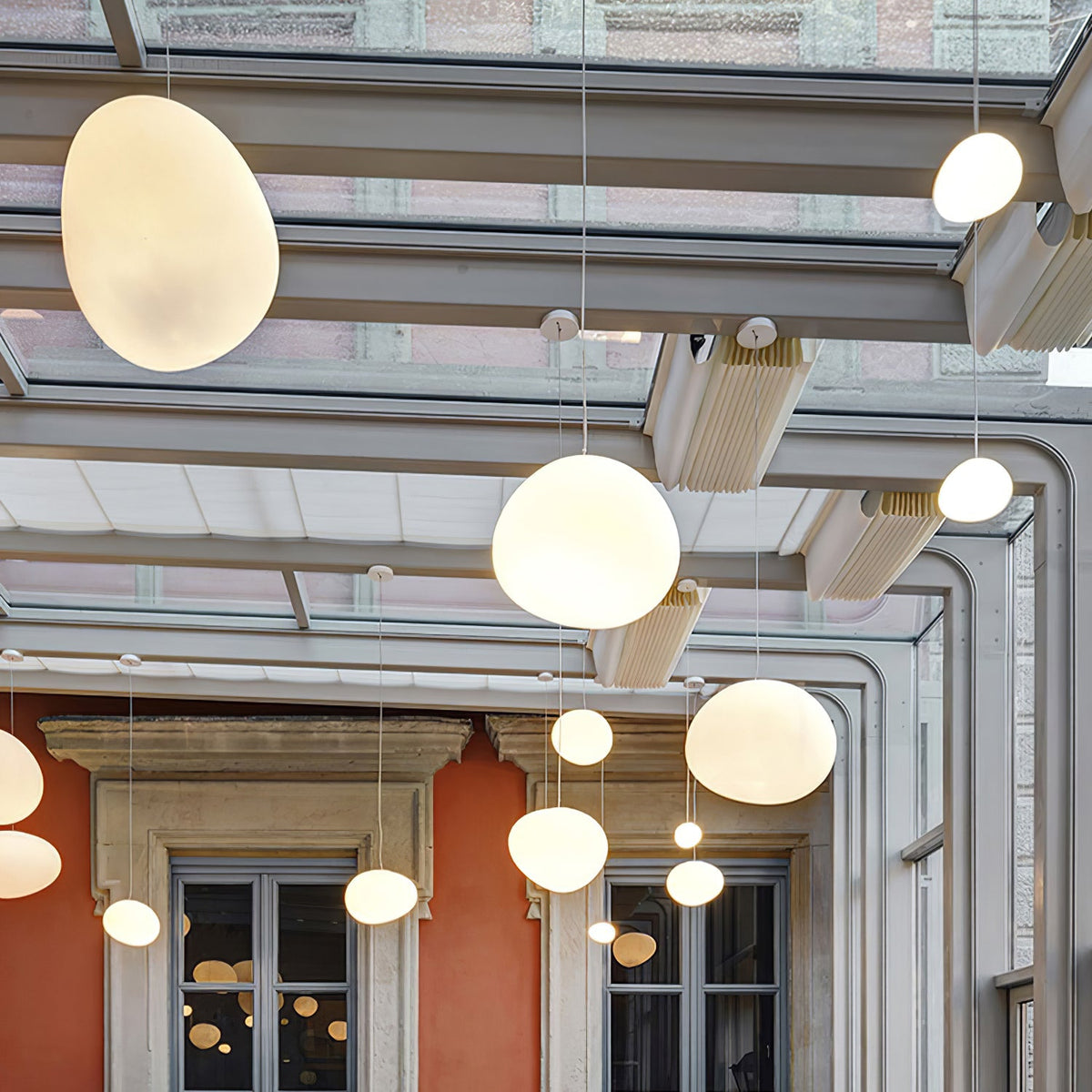 Gregg Stone Shape Glass Pendant Light