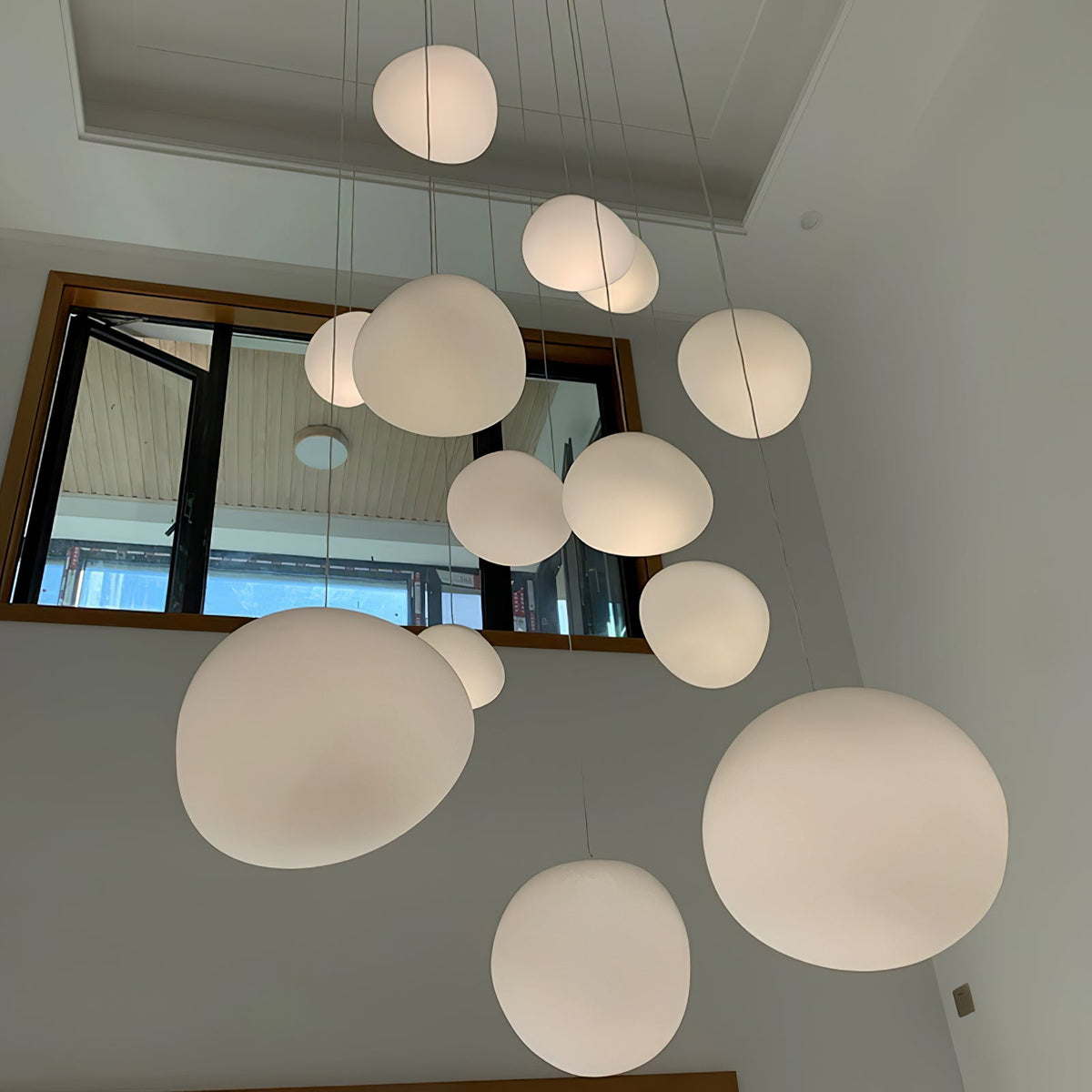 Gregg Stone Shape Glass Pendant Light