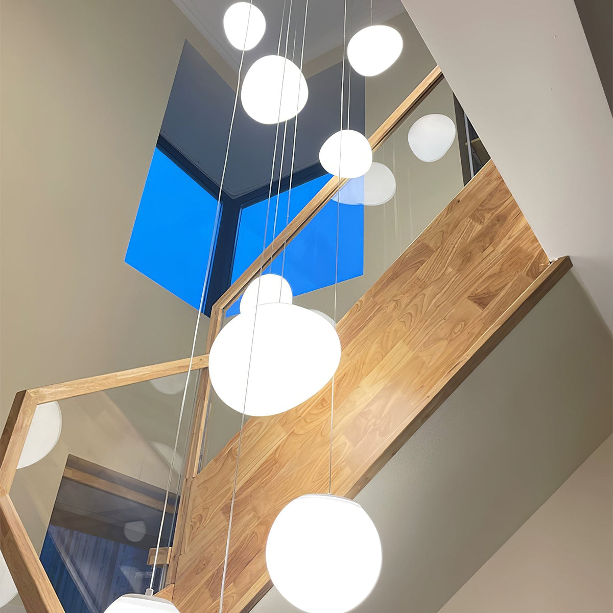 Gregg Stone Shape Glass Pendant Light