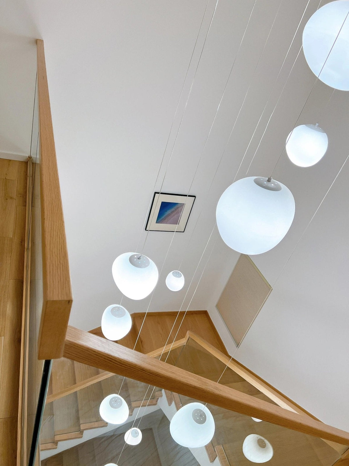 Gregg Stone Shape Glass Pendant Light