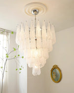 Grid Glass Waterfall Chandelier