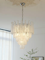 Grid Glass Waterfall Chandelier