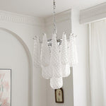 Grid Glass Waterfall Chandelier