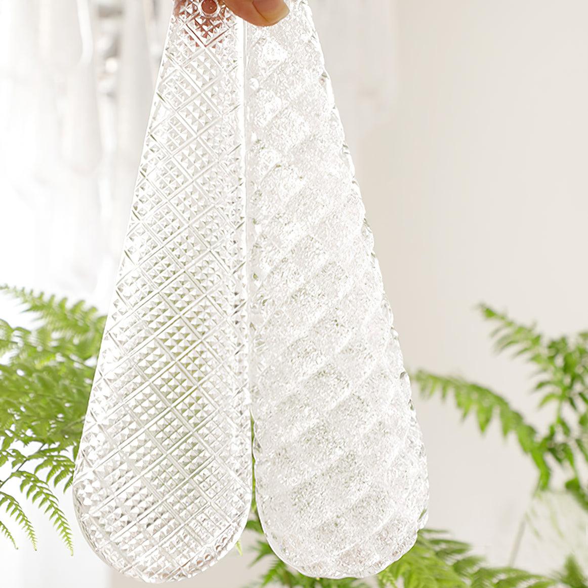 Grid Glass Waterfall Chandelier