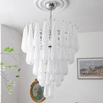 Grid Glass Waterfall Chandelier
